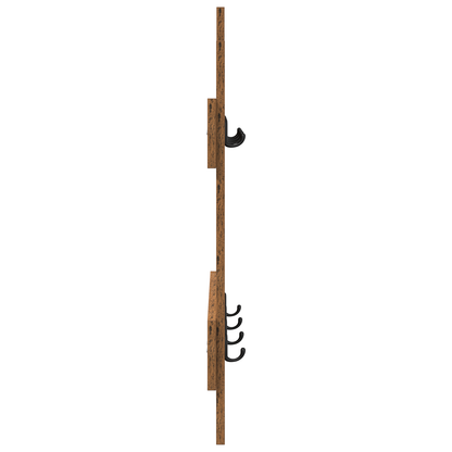 Wandmontierter Kleiderständer Altholz 60 x 3 x 82 cm