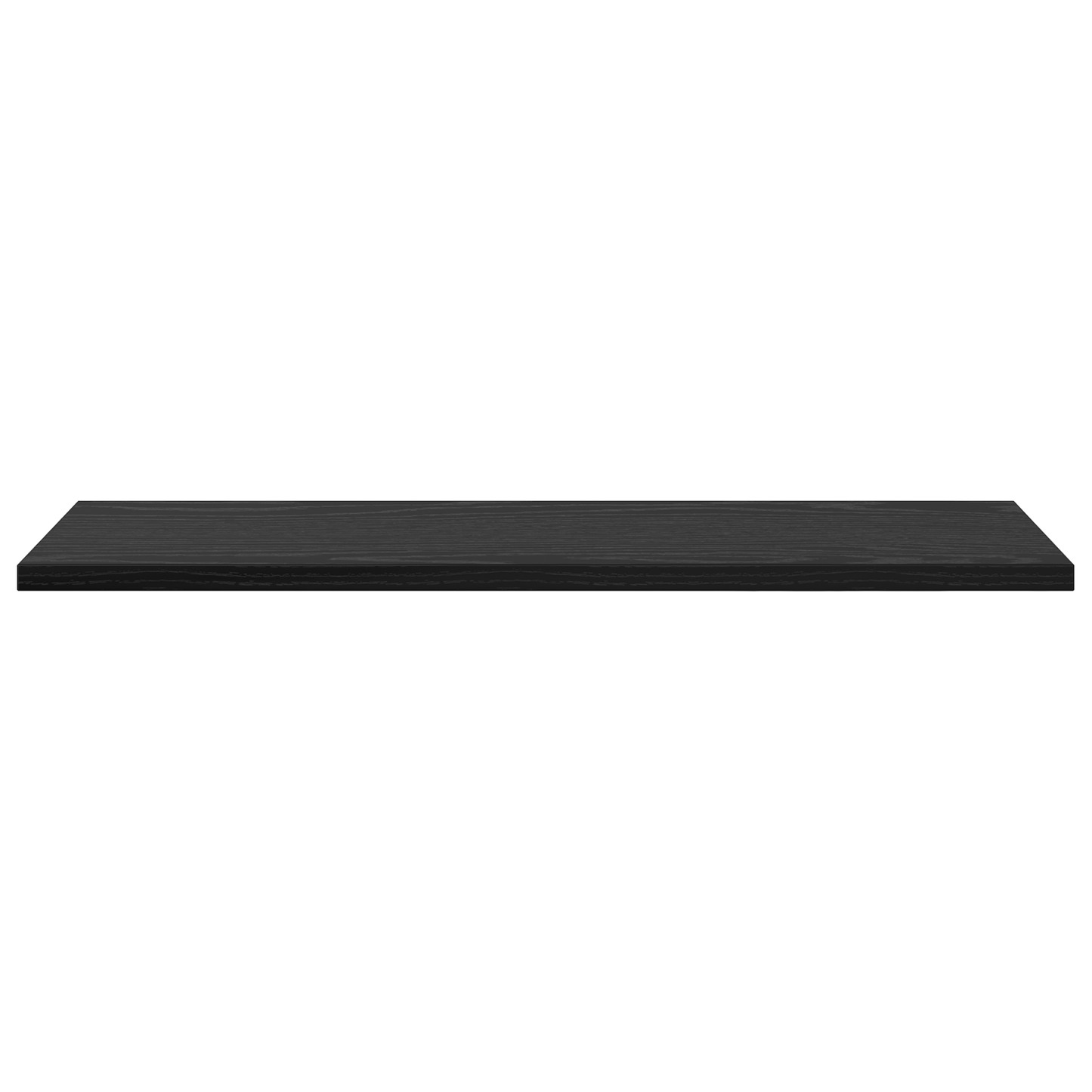Schwarze Eichen Bücherregal Bretter - 4er Set, 60x20x1,5 cm, aus Spanholz