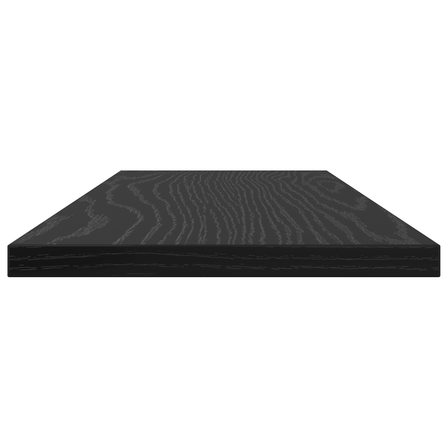 Schwarze Eichen Bücherregal Bretter - 4er Set, 60x20x1,5 cm, aus Spanholz