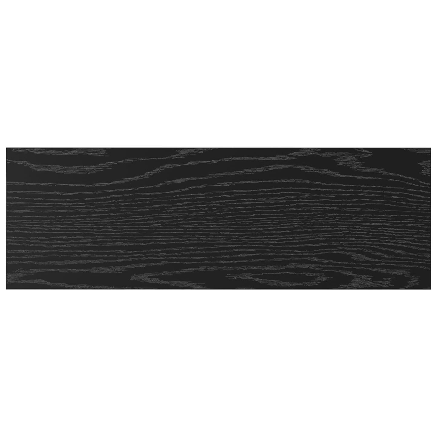 Schwarze Eichen Bücherregal Bretter - 4er Set, 60x20x1,5 cm, aus Spanholz