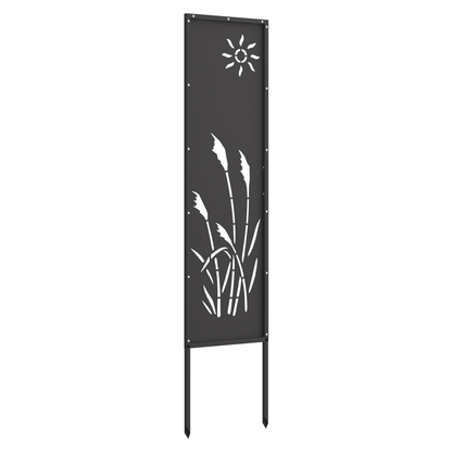 Garten dekoratives Panel Sonstiges Schwarz 32 x 140 cm