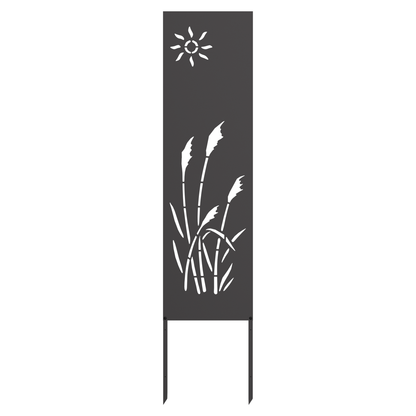 Garten dekoratives Panel Sonstiges Schwarz 32 x 140 cm