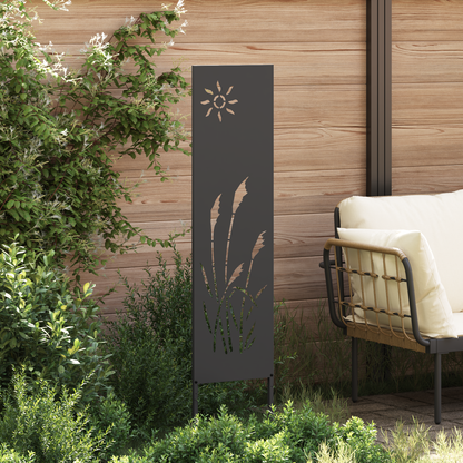 Garten dekoratives Panel Sonstiges Schwarz 32 x 140 cm