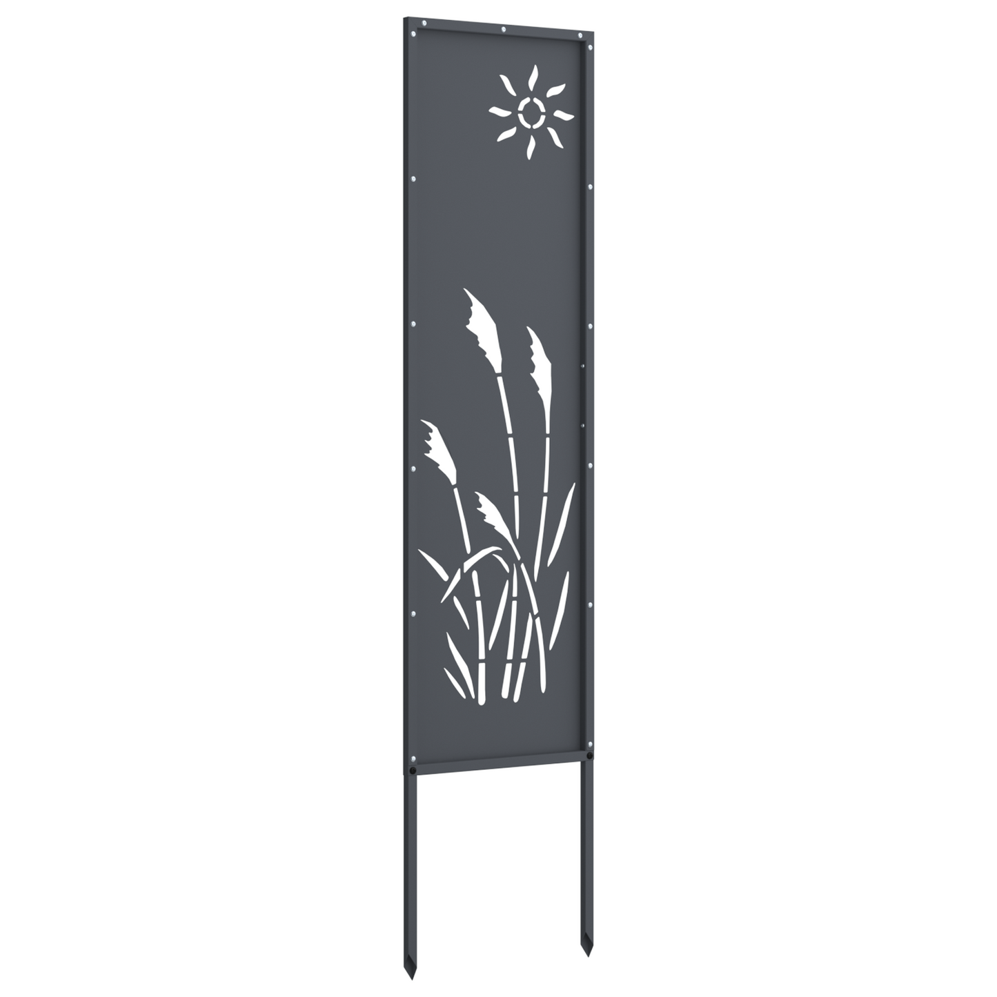 Garten dekoratives Panel Sonstiges Anthrazit 32 x 140 cm