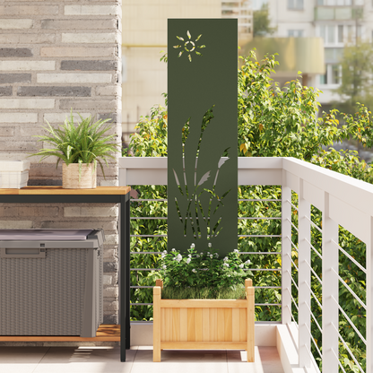 Garten dekoratives Panel Sonstiges Olivgrün 32 x 140 cm
