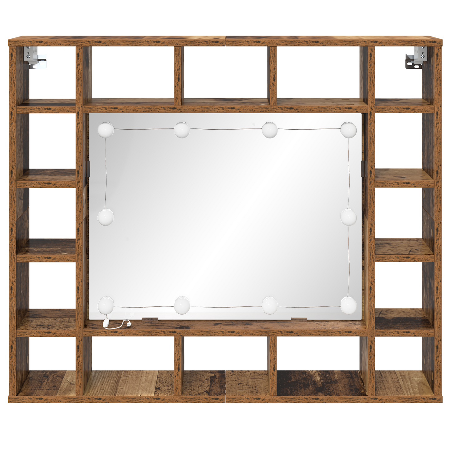 Spiegelschrank Altholz 91 x 15 x 76.5 cm Holzwerkstoff