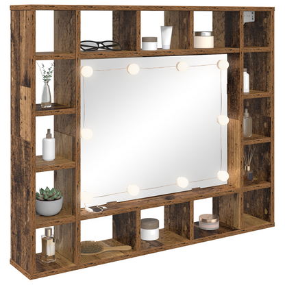 Spiegelschrank Altholz 91 x 15 x 76.5 cm Holzwerkstoff