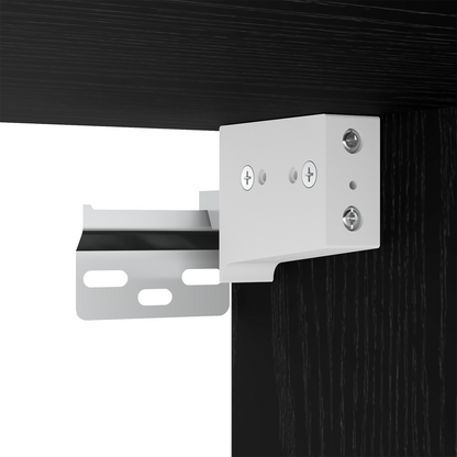 Spiegelschrank mit Regal Schwarz Eichen-Optik 91 x 15 x 76.5 cm